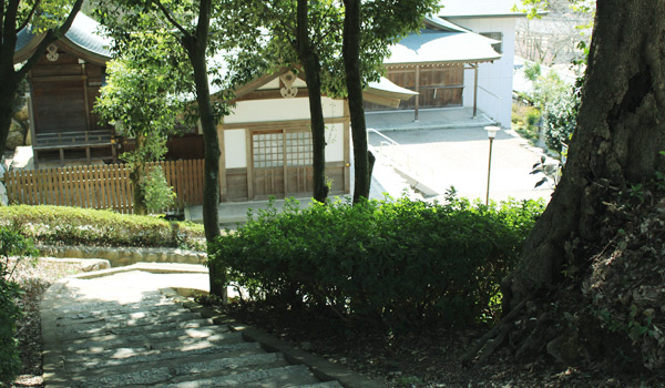 吉備津神社　階段